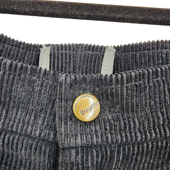 Bogner Women's Corduroy Unlined Black Cotton Blend Stirrup Pants Size 8 - Picture 2 of 6